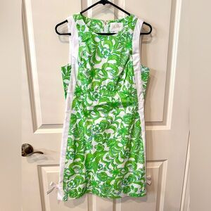 NWT Lilly Pulitzer Beckler shift dress in Resort White Daffodil Hill, size 2.
